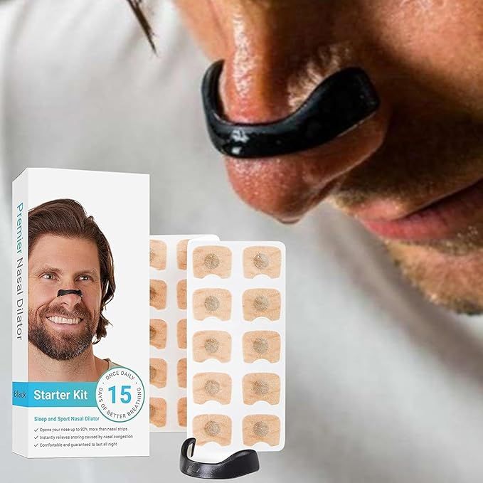 Magnetic nasal strips anti snoring nose clips skin safe starter 15 kit