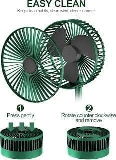 Rechargeable telescopic foldable fan