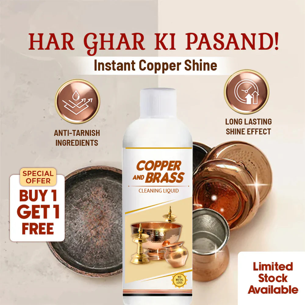 ShineBright™ - Instant Copper & Brass Cleaning Liquid ✨🥇  Limited Period Offer